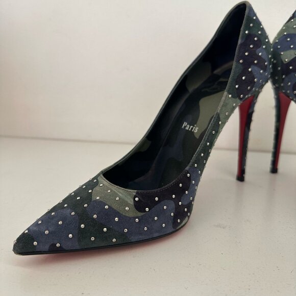 CHRISTIAN LOUBOUTIN Kate Plume 100 Studded Pump - Picture 10 of 13